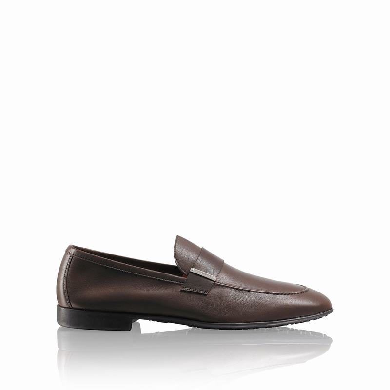 Russell & Bromley Wonder Slip-On Loafers Mens Brown [RGJ8218UI]